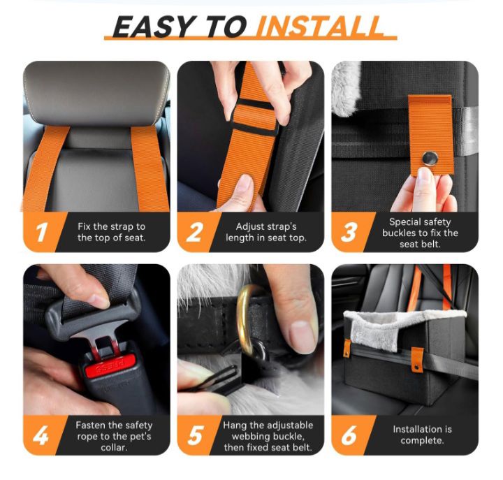 Portable Small Dog Car Seat_thumbnail_2