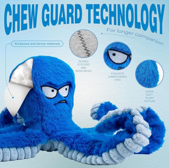 Stuffed Tough Dog chew Toy _thumbnail_1