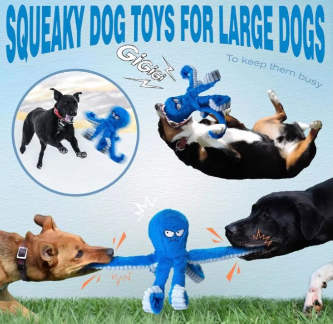 Stuffed Tough Dog chew Toy _thumbnail_4