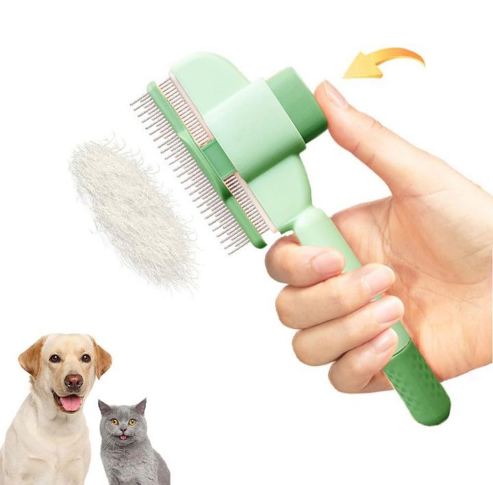 Flea Cat/Dog comb with Release Button 